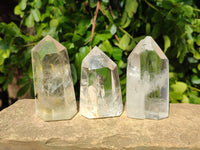 Polished Clear Quartz Crystals x 6 From Madagascar
