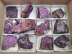 Natural Metallic Purpurite Specimens x 12 From Erongo, Namibia - Toprock Gemstones and Minerals 