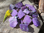 Natural Metallic Purpurite Specimens x 12 From Erongo, Namibia - Toprock Gemstones and Minerals 
