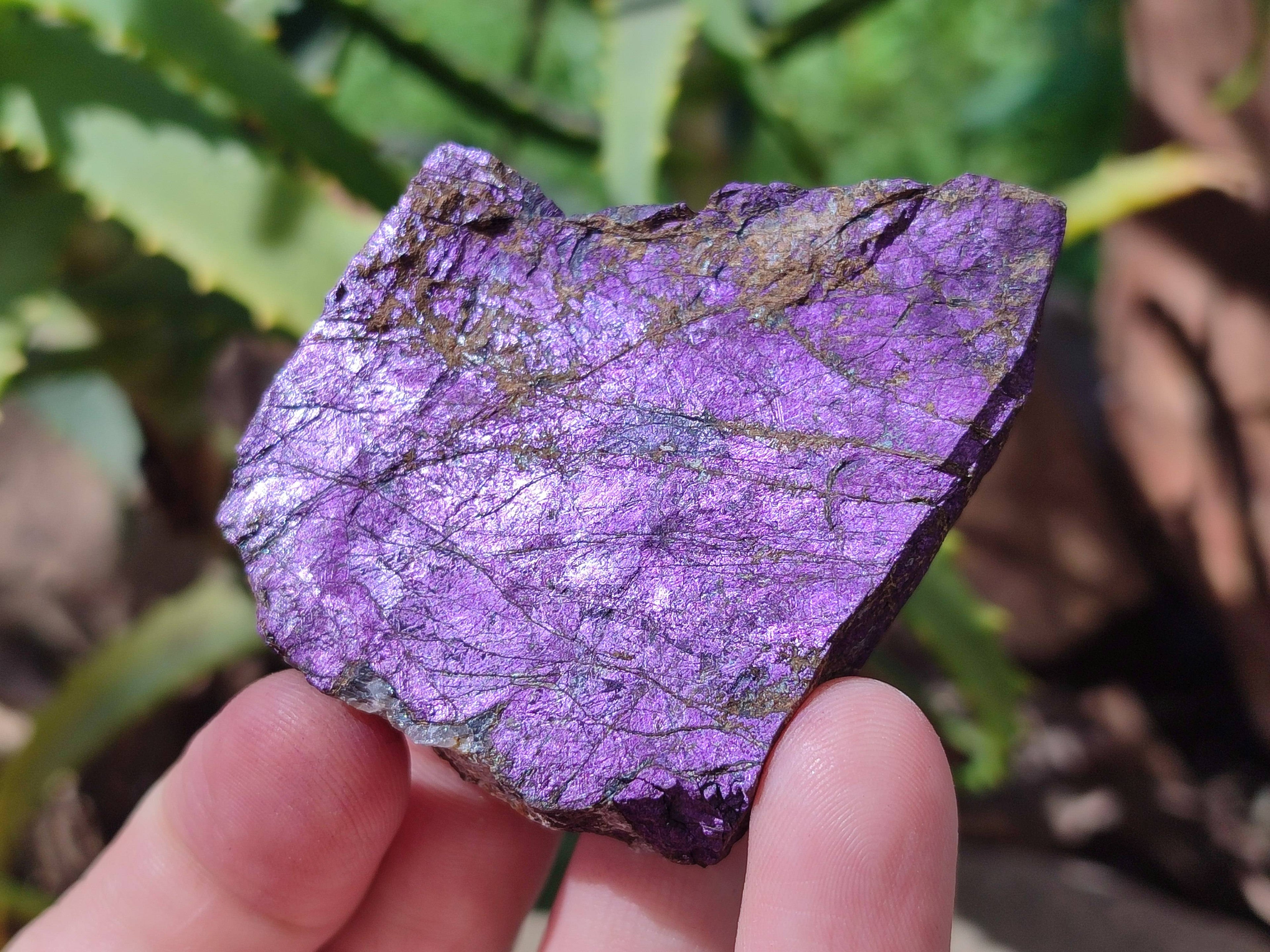 Natural Metallic Purpurite Specimens x 12 From Erongo, Namibia - Toprock Gemstones and Minerals 