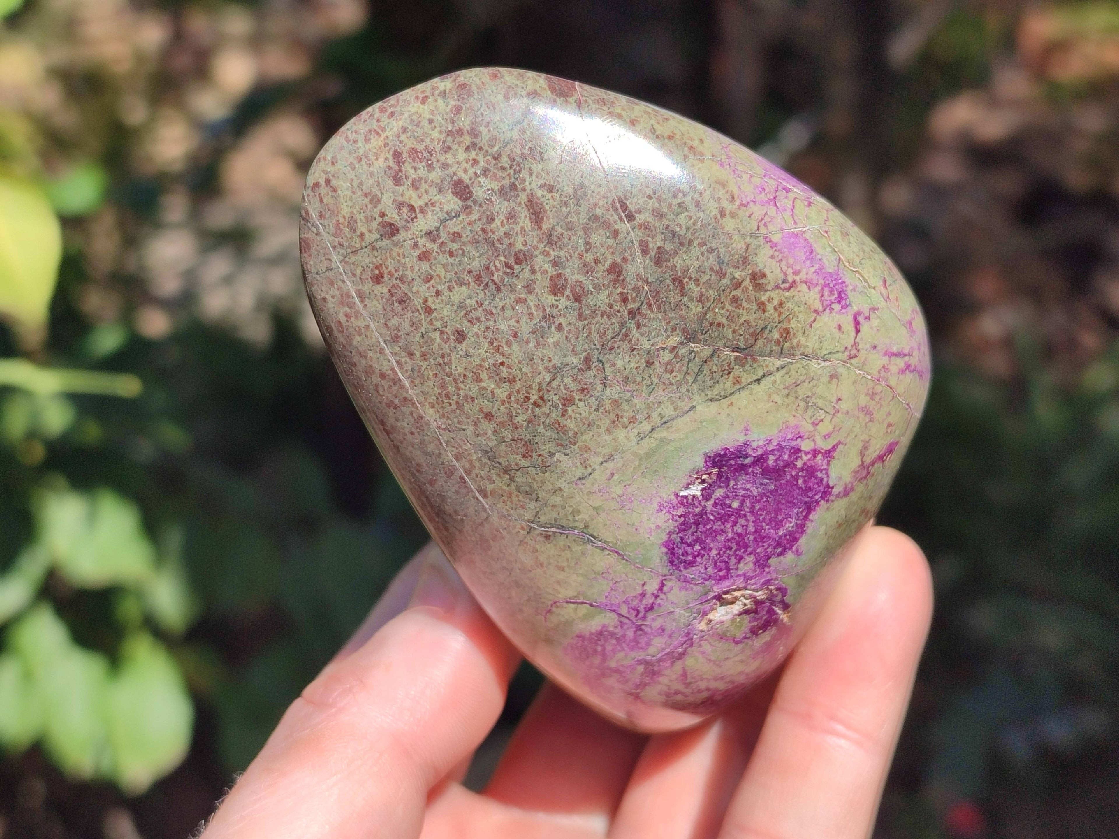 Polished Stichtite Standing Free Forms x 4 From Barberton, South Africa - Toprock Gemstones and Minerals 