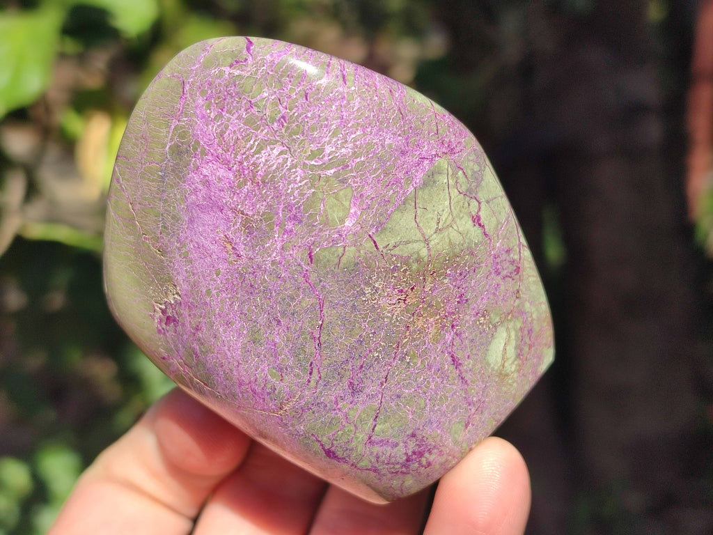 Polished Stichtite Standing Free Forms x 4 From Barberton, South Africa - Toprock Gemstones and Minerals 
