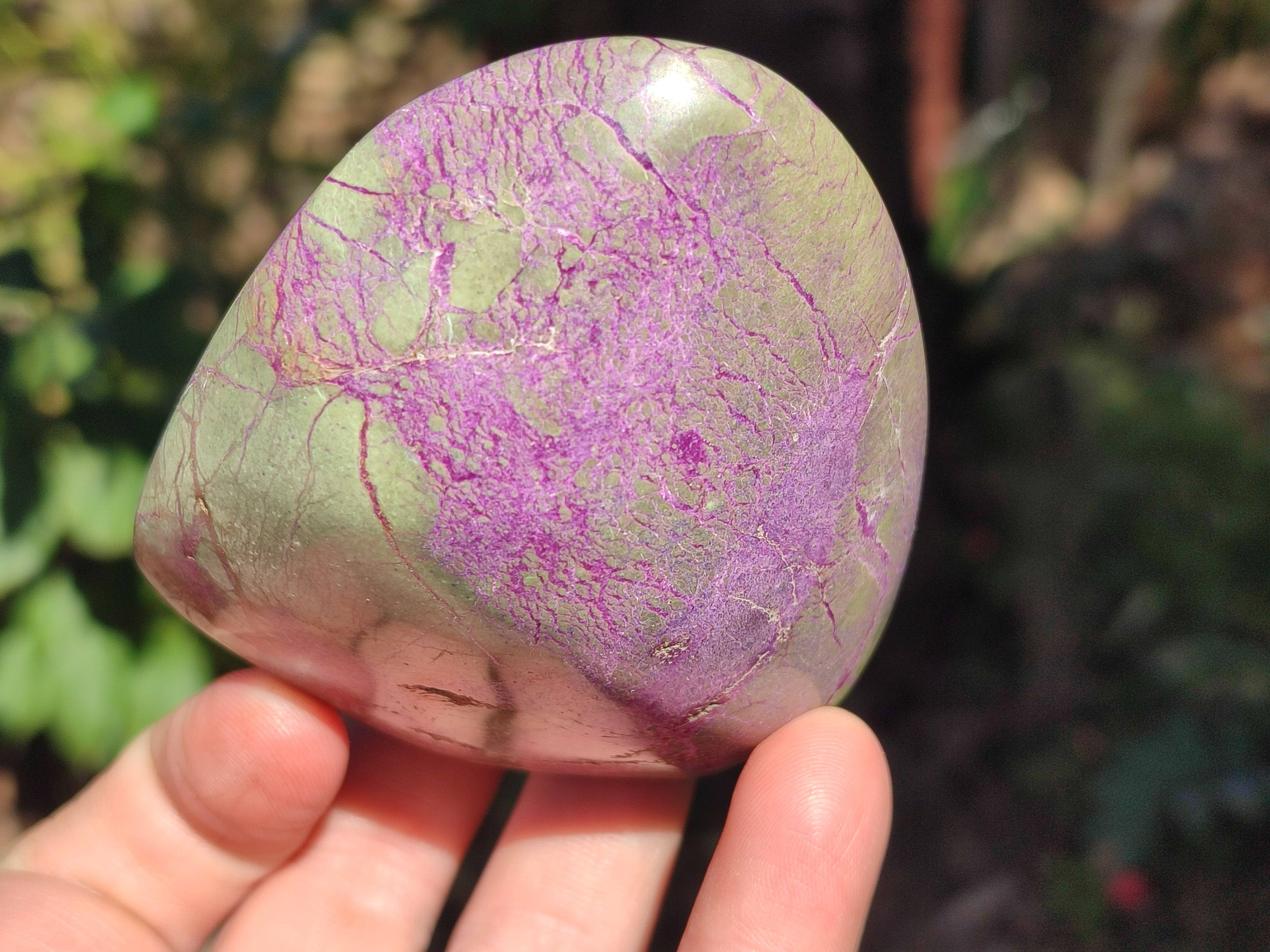 Polished Stichtite Standing Free Forms x 4 From Barberton, South Africa - Toprock Gemstones and Minerals 