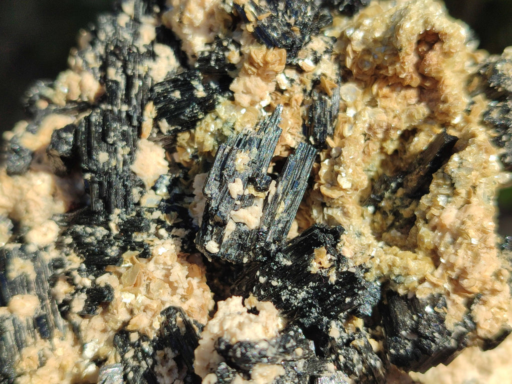 Natural Schorl Black Tourmaline Specimens x 2 From Erongo, Namibia - Toprock Gemstones and Minerals 