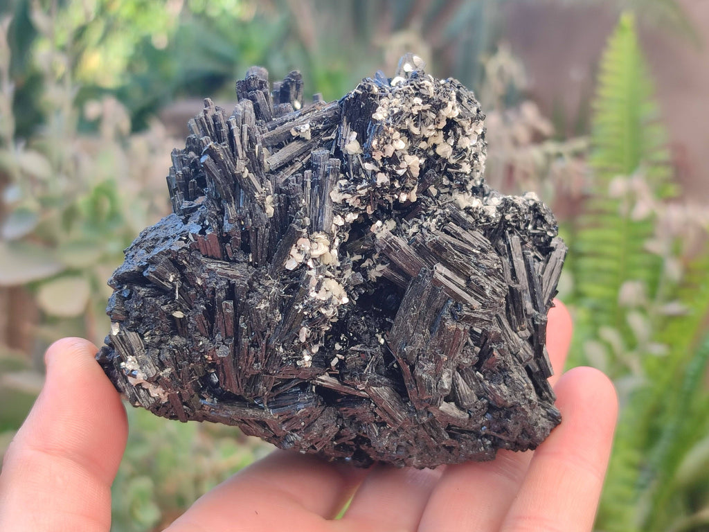 Natural Schorl Black Tourmaline Specimens x 2 From Erongo, Namibia - Toprock Gemstones and Minerals 