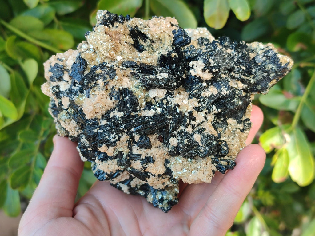 Natural Schorl Black Tourmaline Specimens x 2 From Erongo, Namibia - Toprock Gemstones and Minerals 