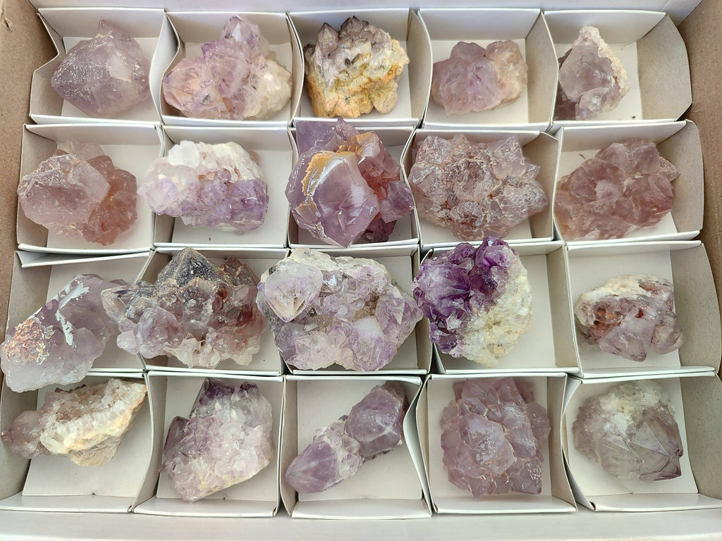Natural Mixture Of Spirit Quartz Crystals x 20 From Boekenhouthoek, South Africa - Toprock Gemstones and Minerals 