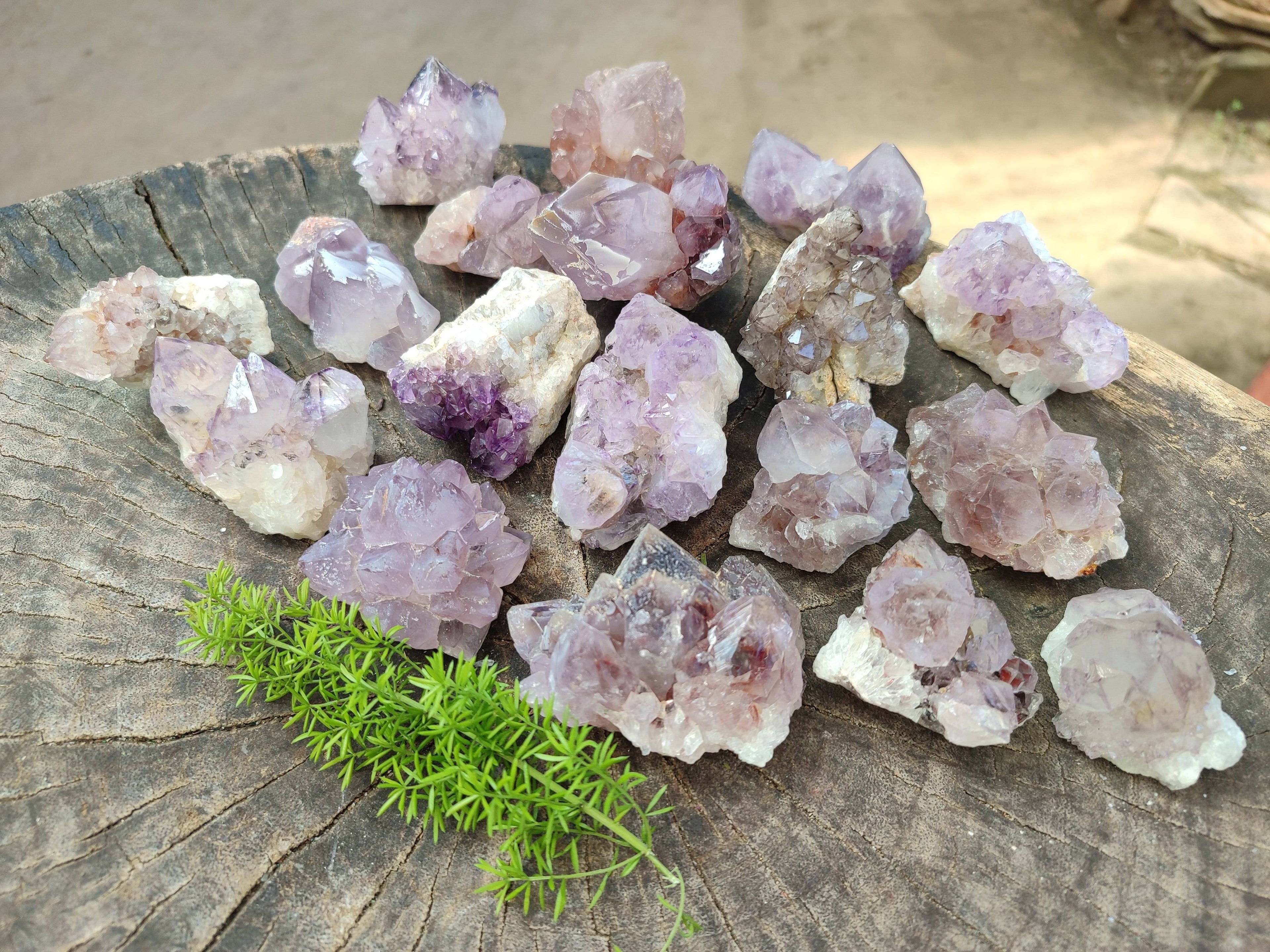 Natural Mixture Of Spirit Quartz Crystals x 20 From Boekenhouthoek, South Africa - Toprock Gemstones and Minerals 