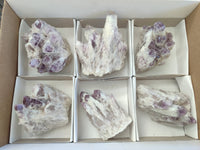 Natural Sugar Amethyst Clusters x 6 From Zambia - Toprock Gemstones and Minerals 