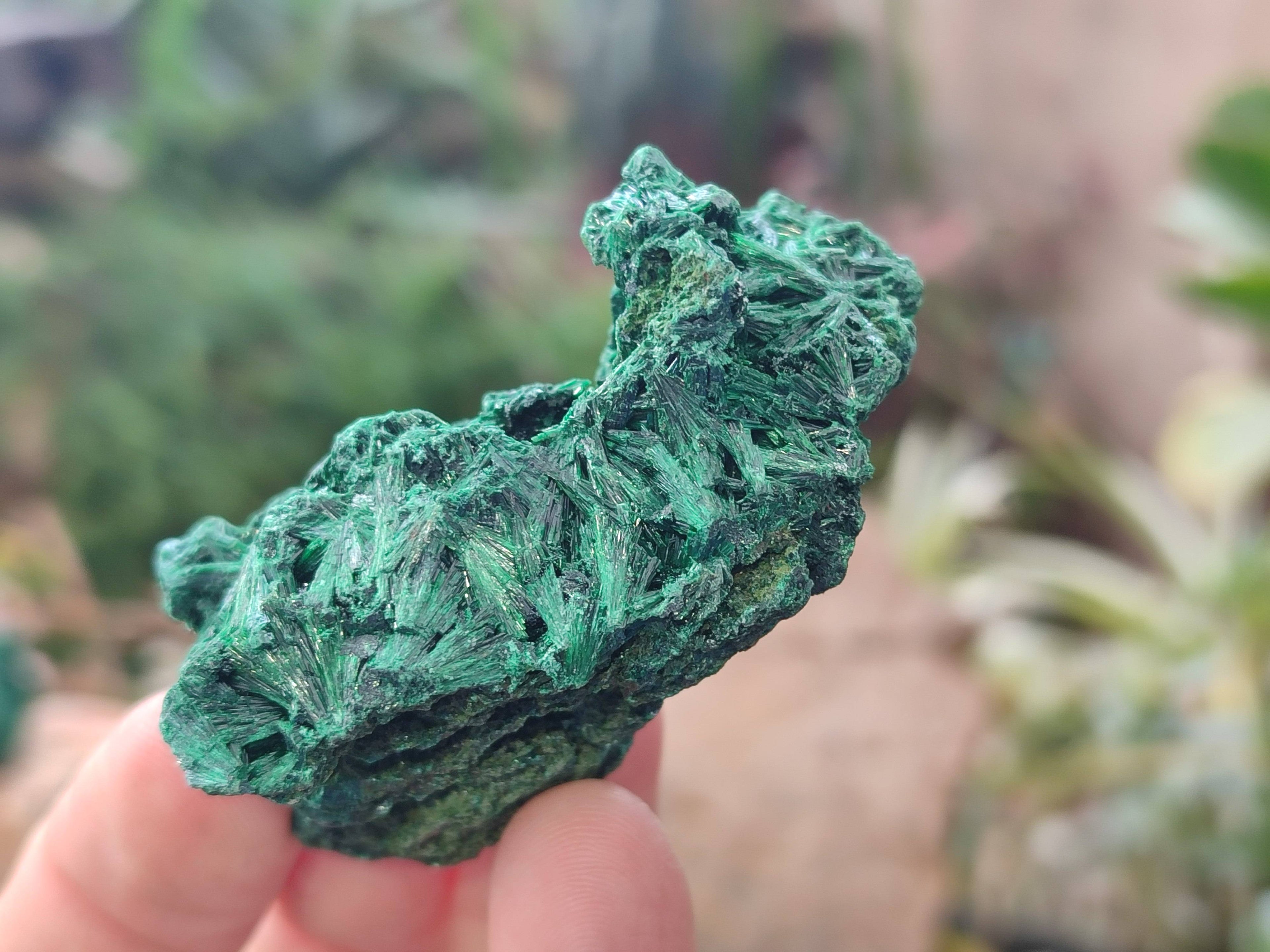 Natural Silky Malachite Specimens x 20 From Kasompe, Congo - Toprock Gemstones and Minerals 