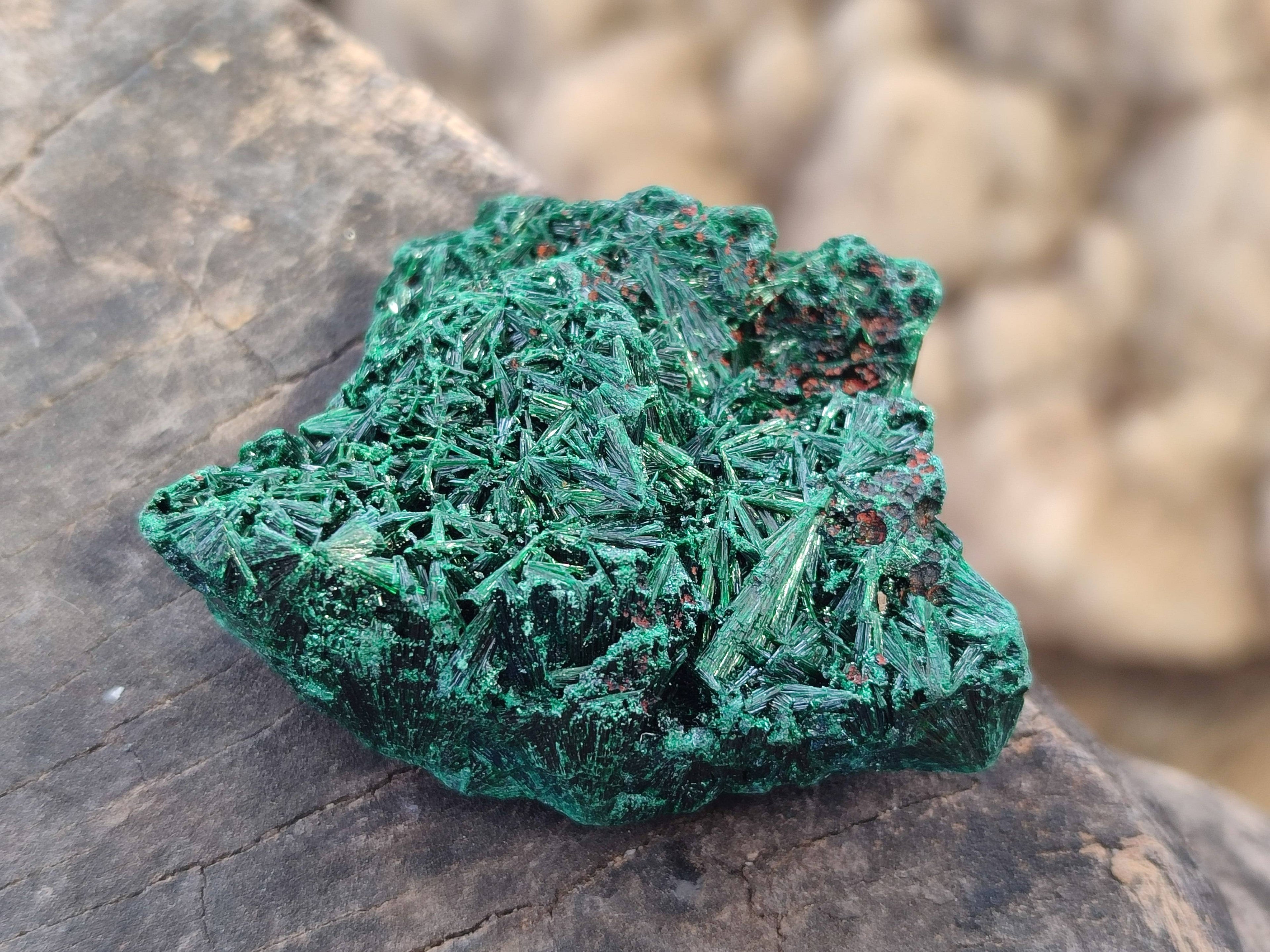 Natural Silky Malachite Specimens x 20 From Kasompe, Congo - Toprock Gemstones and Minerals 