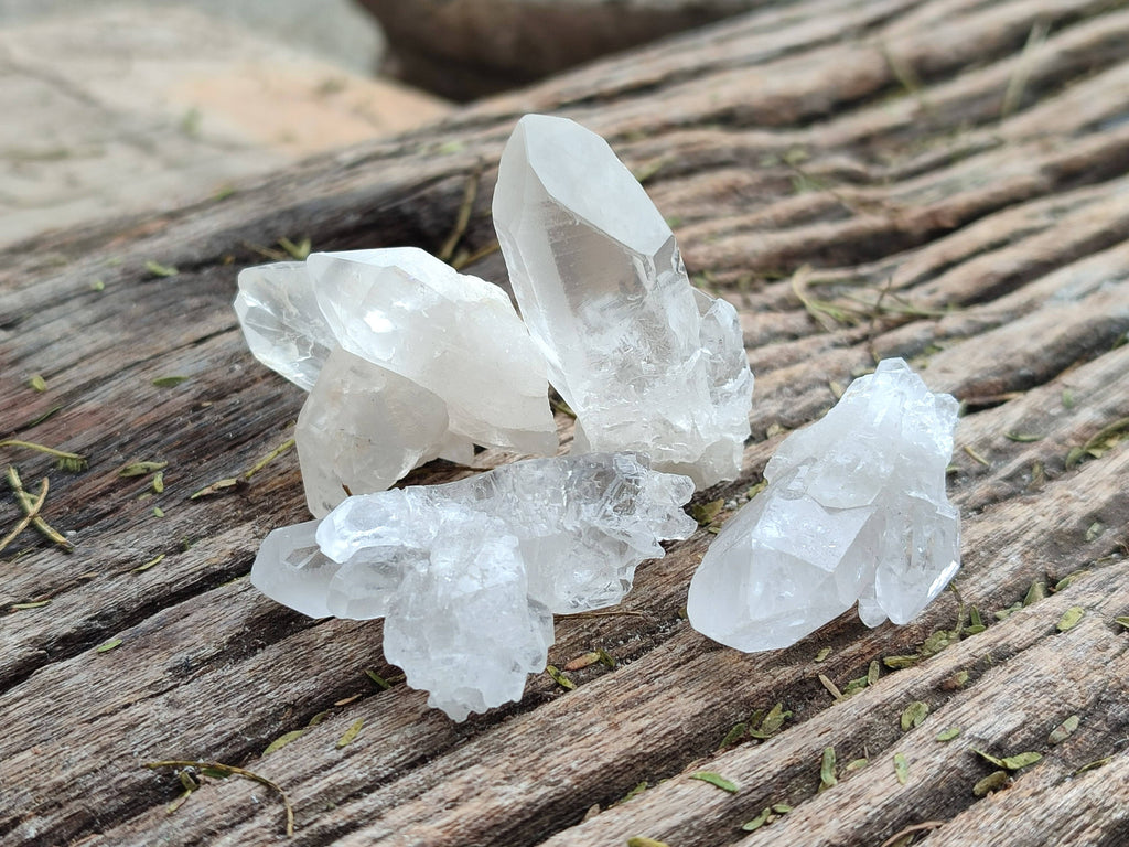 Natural Clear Quartz Crystals x 70 From Zambia - Toprock Gemstones and Minerals 