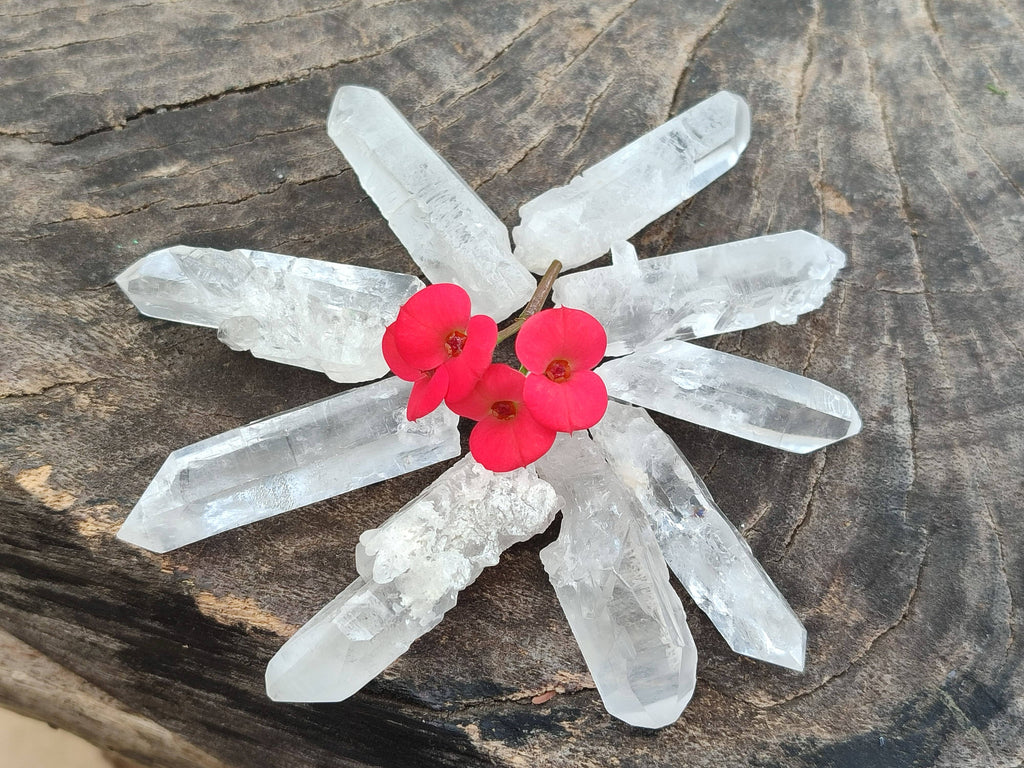 Natural Clear Quartz Crystals x 70 From Zambia - Toprock Gemstones and Minerals 