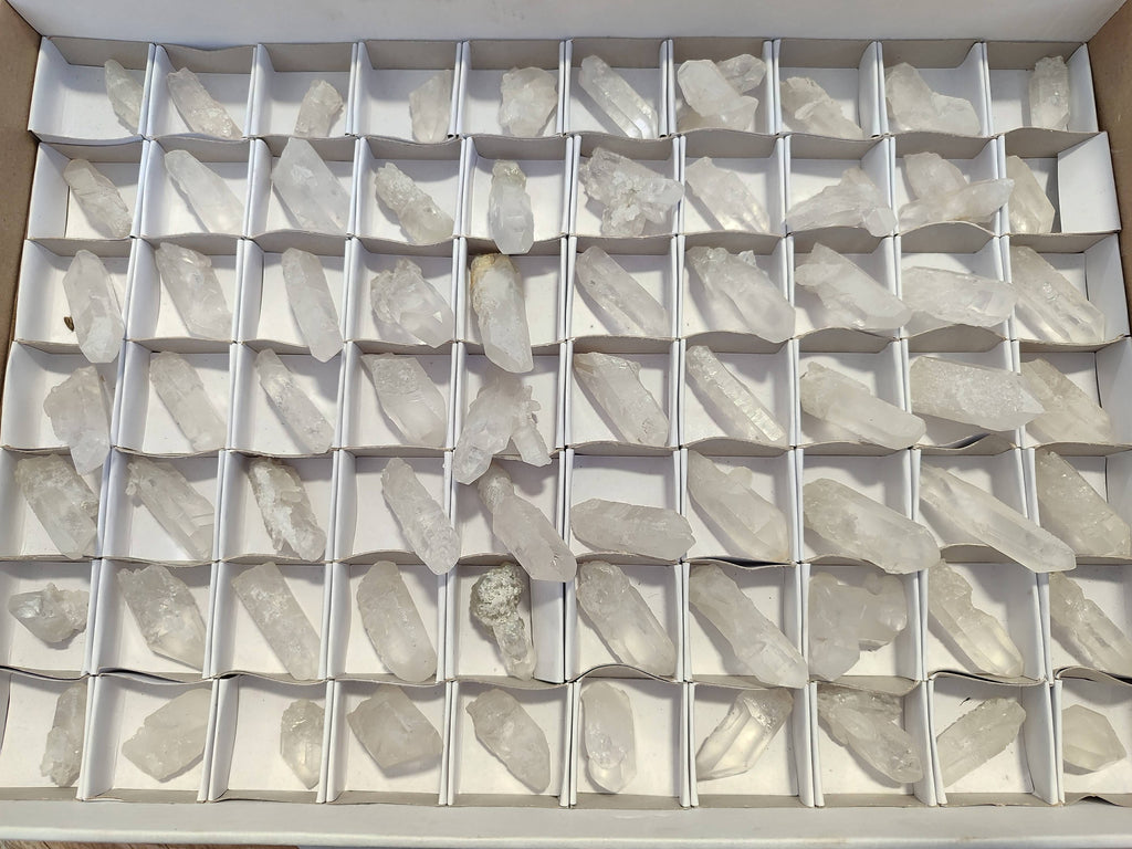 Natural Clear Quartz Crystals x 70 From Zambia - Toprock Gemstones and Minerals 