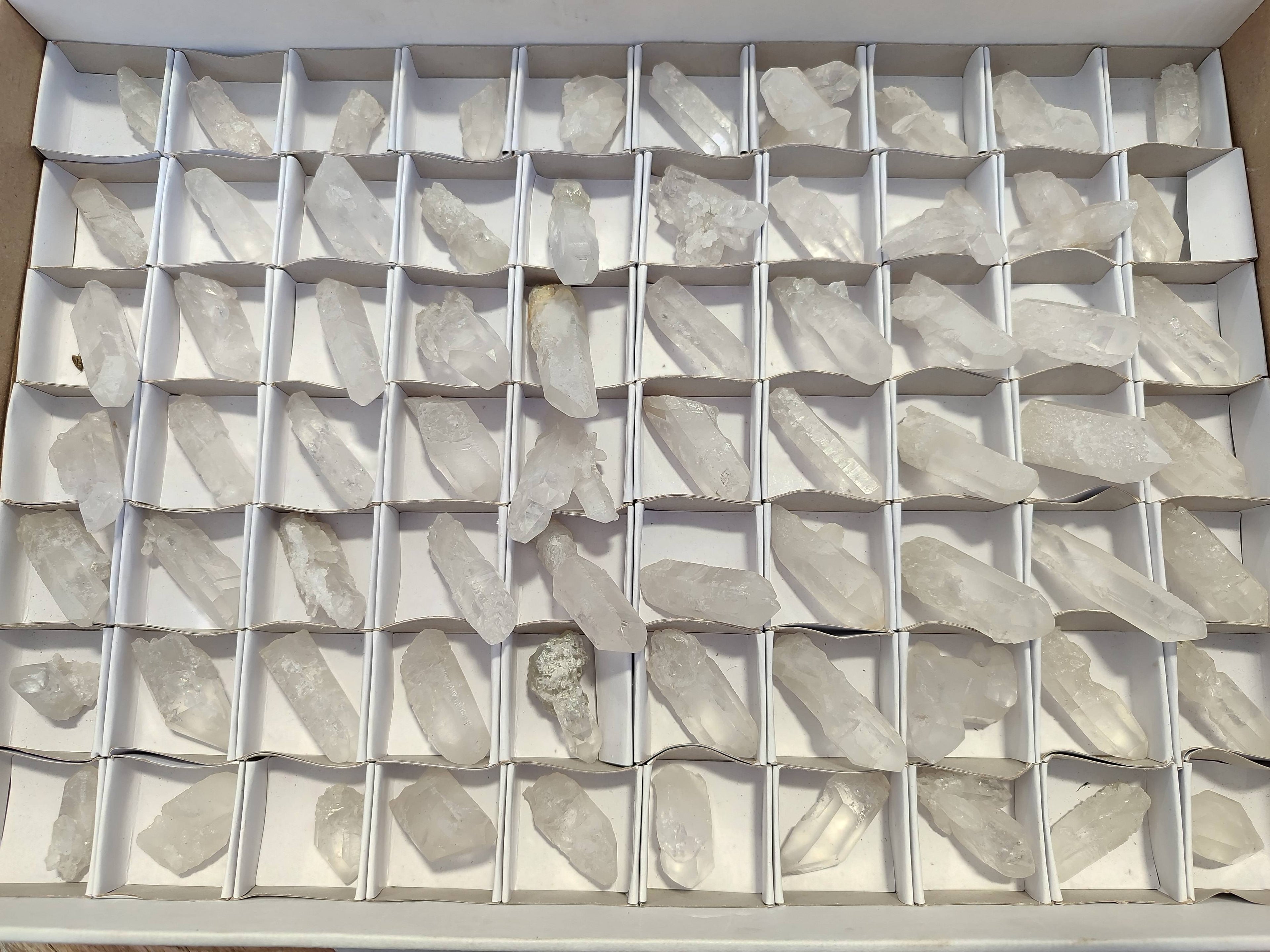 Natural Clear Quartz Crystals x 70 From Zambia - Toprock Gemstones and Minerals 