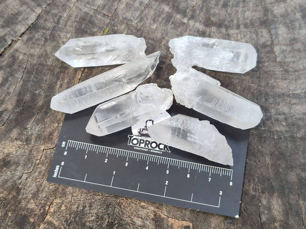 Natural Clear Quartz Crystals x 70 From Zambia - Toprock Gemstones and Minerals 