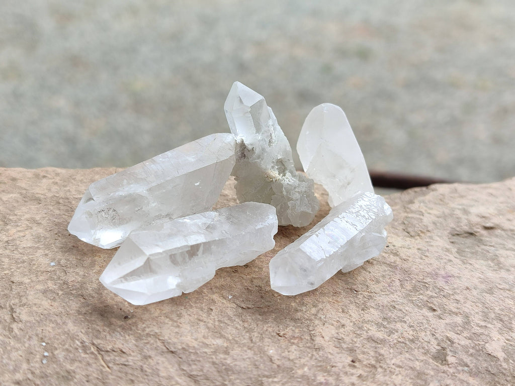 Natural Clear Quartz Crystals x 70 From Zambia - Toprock Gemstones and Minerals 