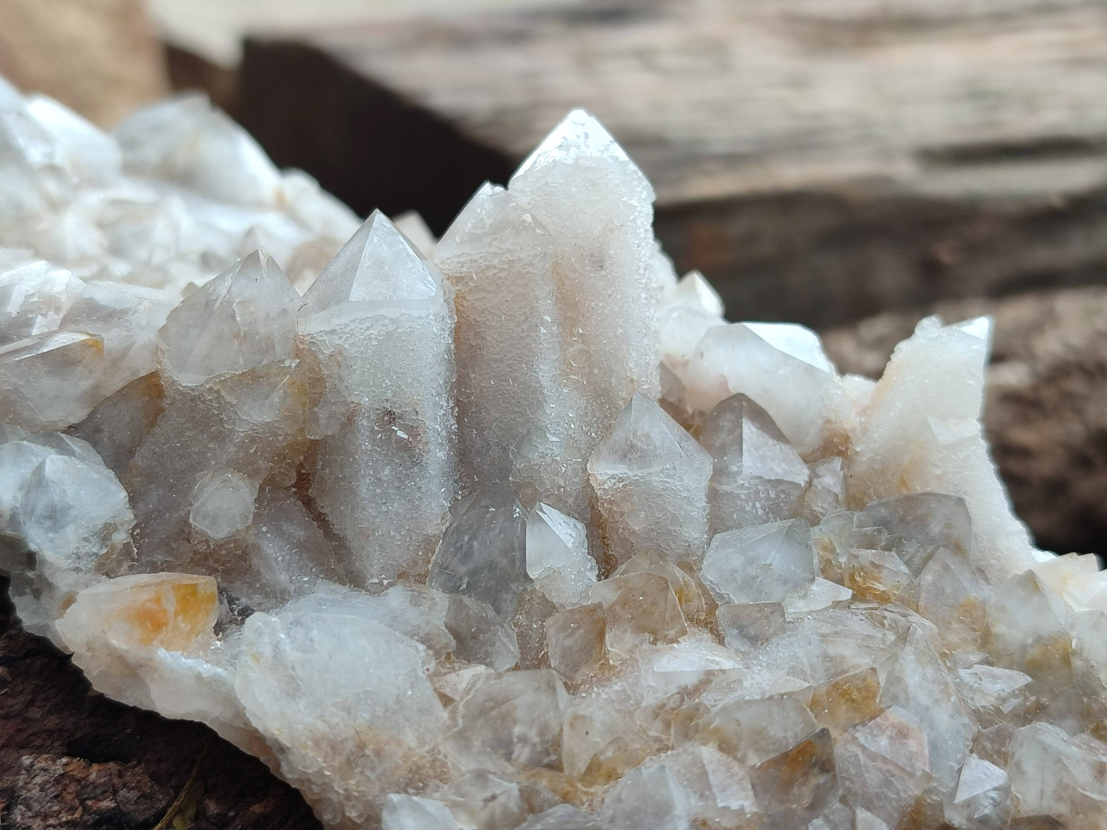 Natural Fairy Spirit Quartz Clusters x 3 From Boekenhouthoek, South Africa - Toprock Gemstones and Minerals 