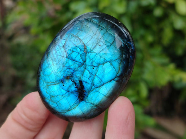 Polished Labradorite Palm Stones x 12 From Tulear, Madagascar - Toprock Gemstones and Minerals 