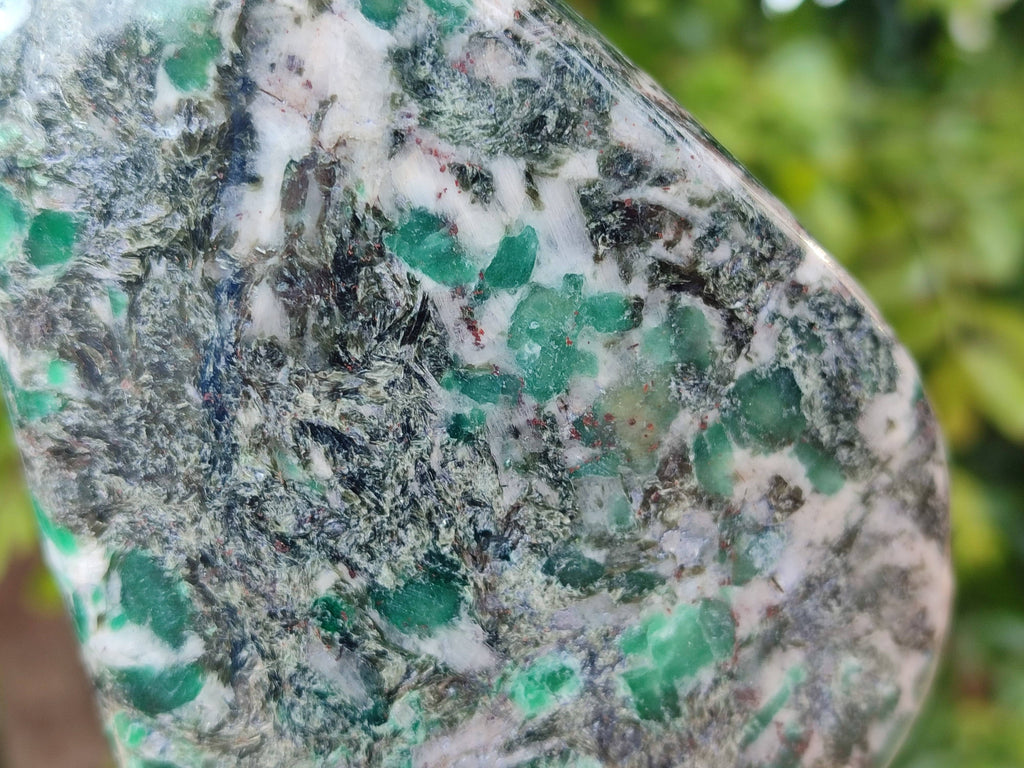 Polished Emerald Mica 'Mutokolite' Standing Free Form x 1 From Mutoko, Zimbabwe - Toprock Gemstones and Minerals 
