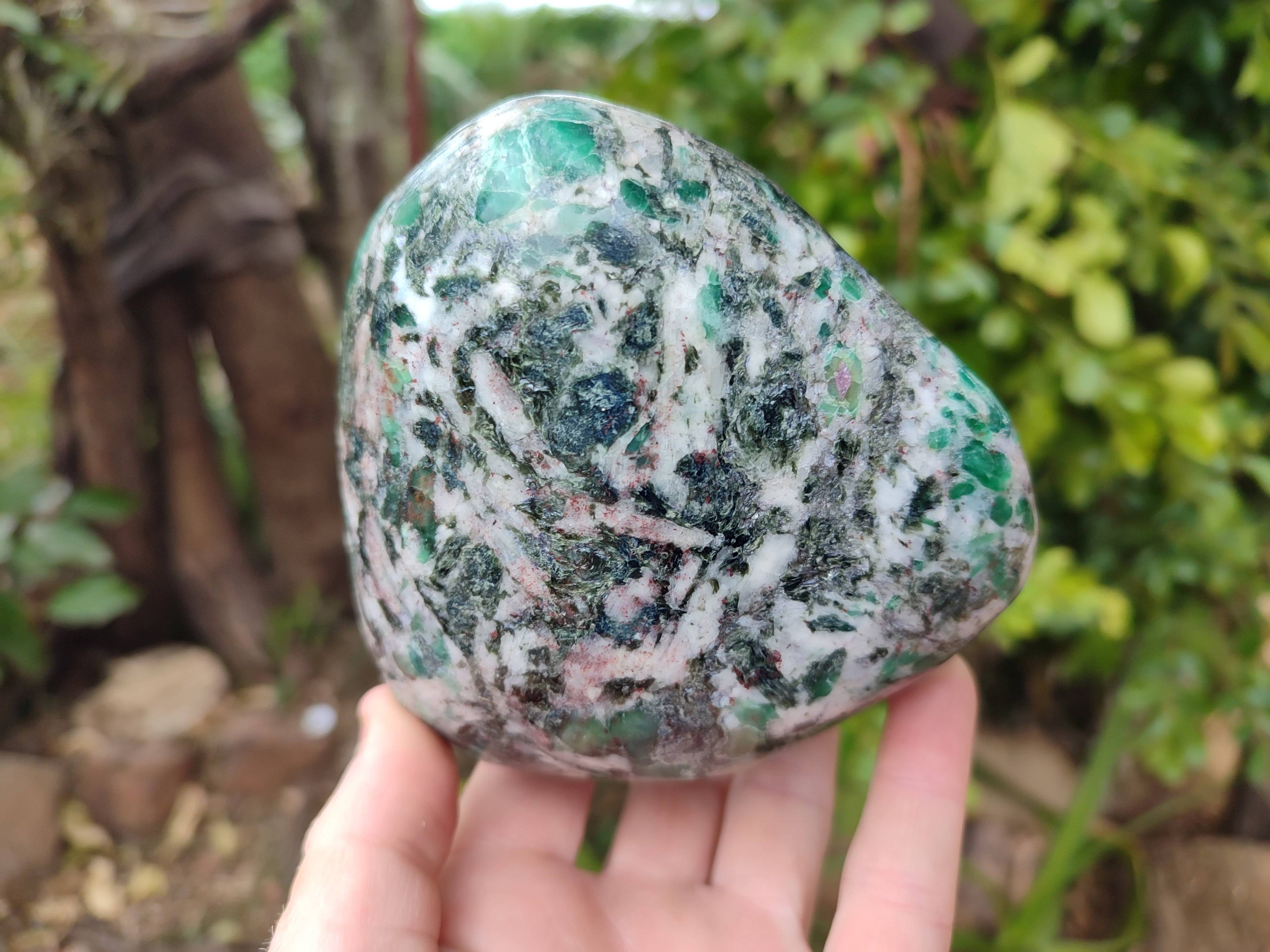 Polished Emerald Mica 'Mutokolite' Standing Free Form x 1 From Mutoko, Zimbabwe - Toprock Gemstones and Minerals 