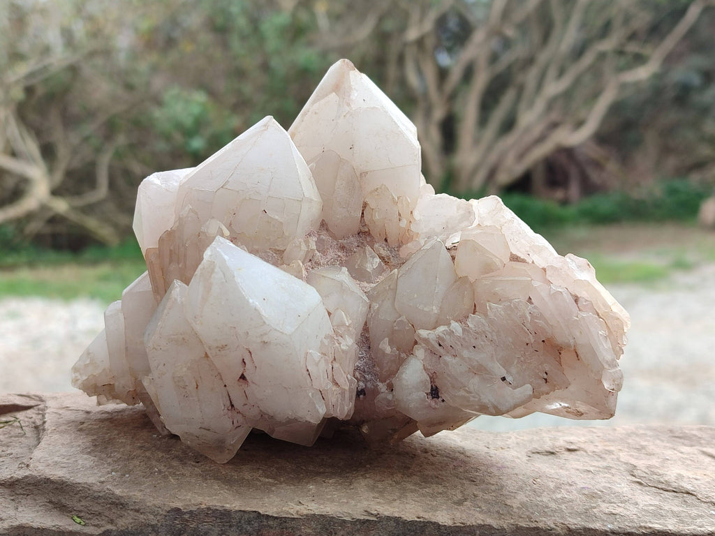 Natural Cascading Candle Quartz Clusters x 2 From Antsirabe, Madagascar - Toprock Gemstones and Minerals 
