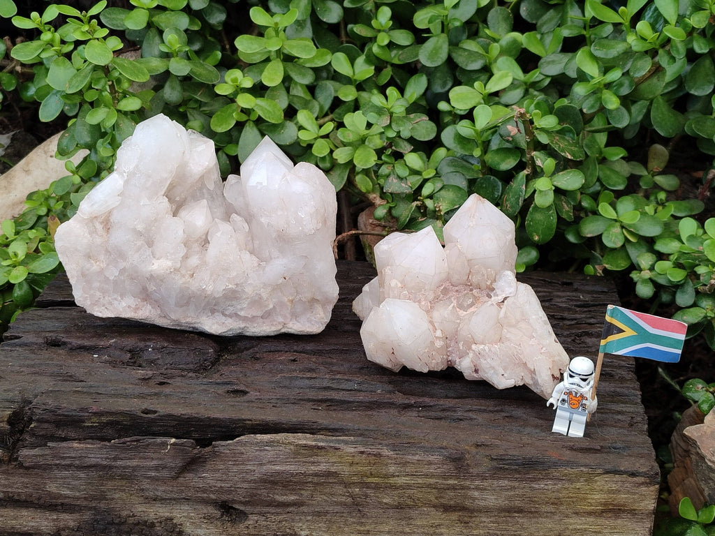 Natural Cascading Candle Quartz Clusters x 2 From Antsirabe, Madagascar - Toprock Gemstones and Minerals 