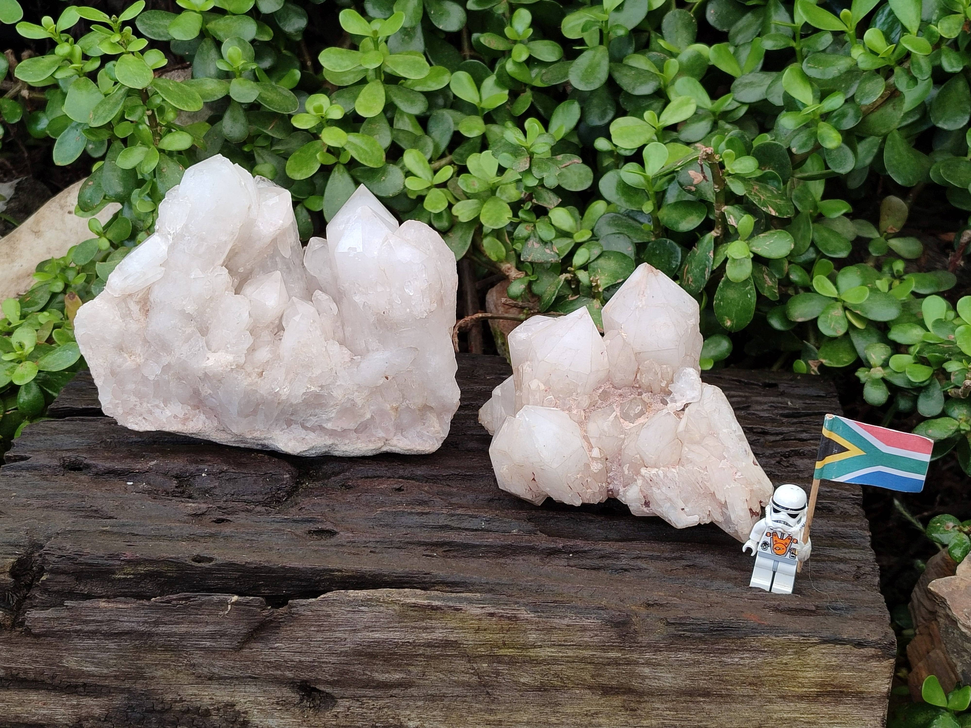 Natural Cascading Candle Quartz Clusters x 2 From Antsirabe, Madagascar - Toprock Gemstones and Minerals 
