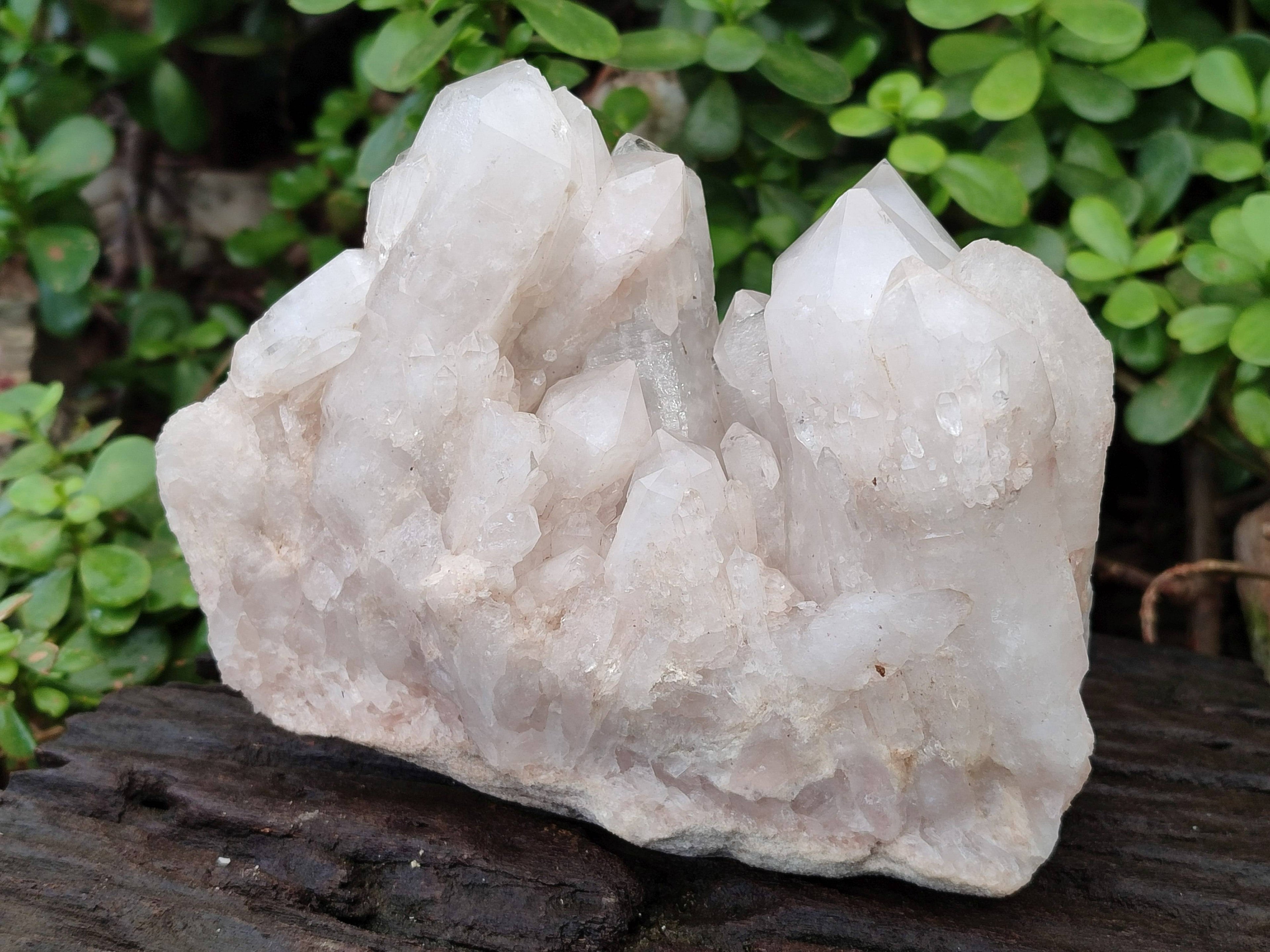 Natural Cascading Candle Quartz Clusters x 2 From Antsirabe, Madagascar - Toprock Gemstones and Minerals 