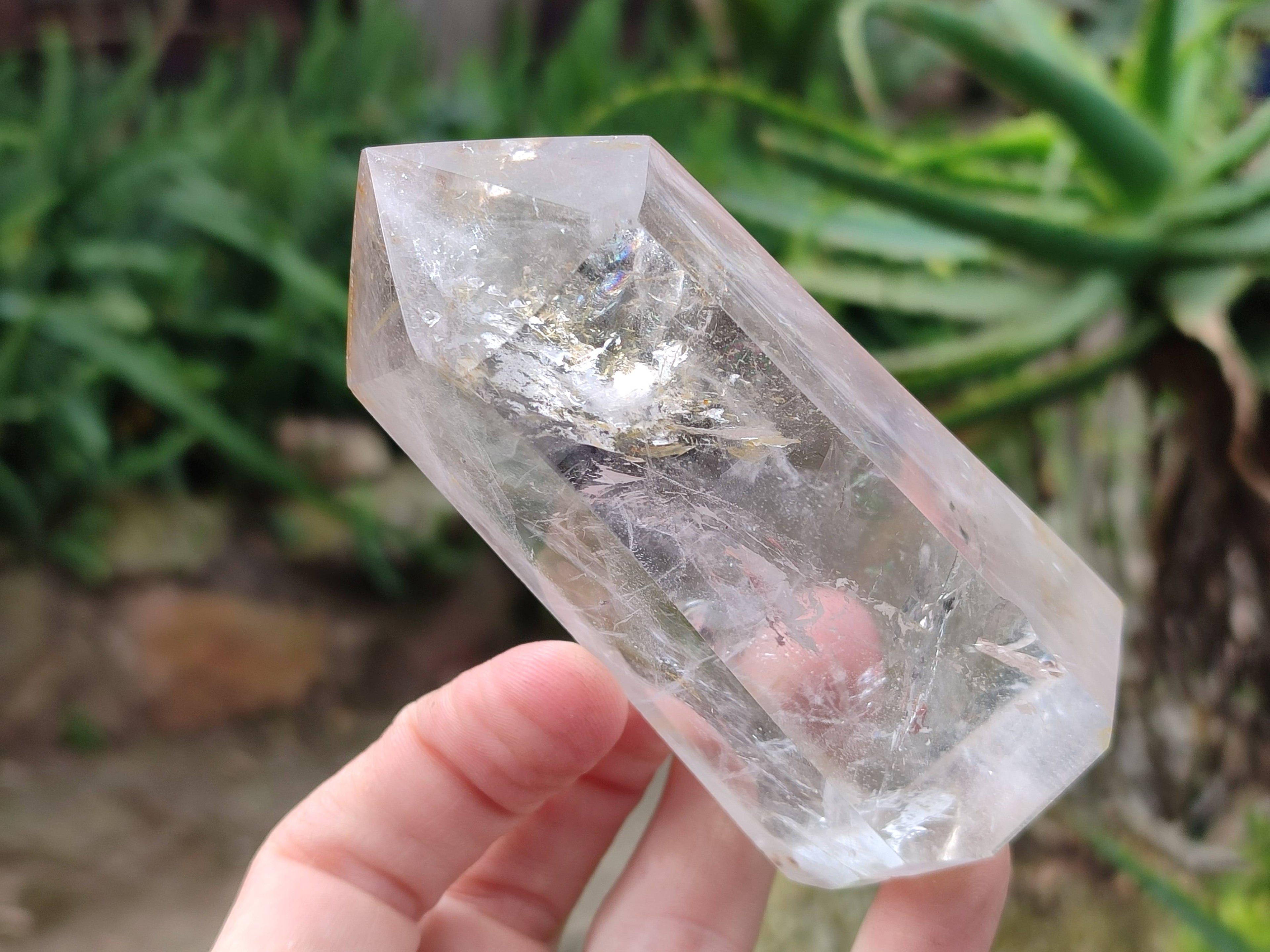 Polished Clear Quartz Crystals x 6 From Madagascar - Toprock Gemstones and Minerals 