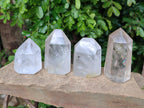 Polished Clear Quartz Crystals x 6 From Madagascar - Toprock Gemstones and Minerals 