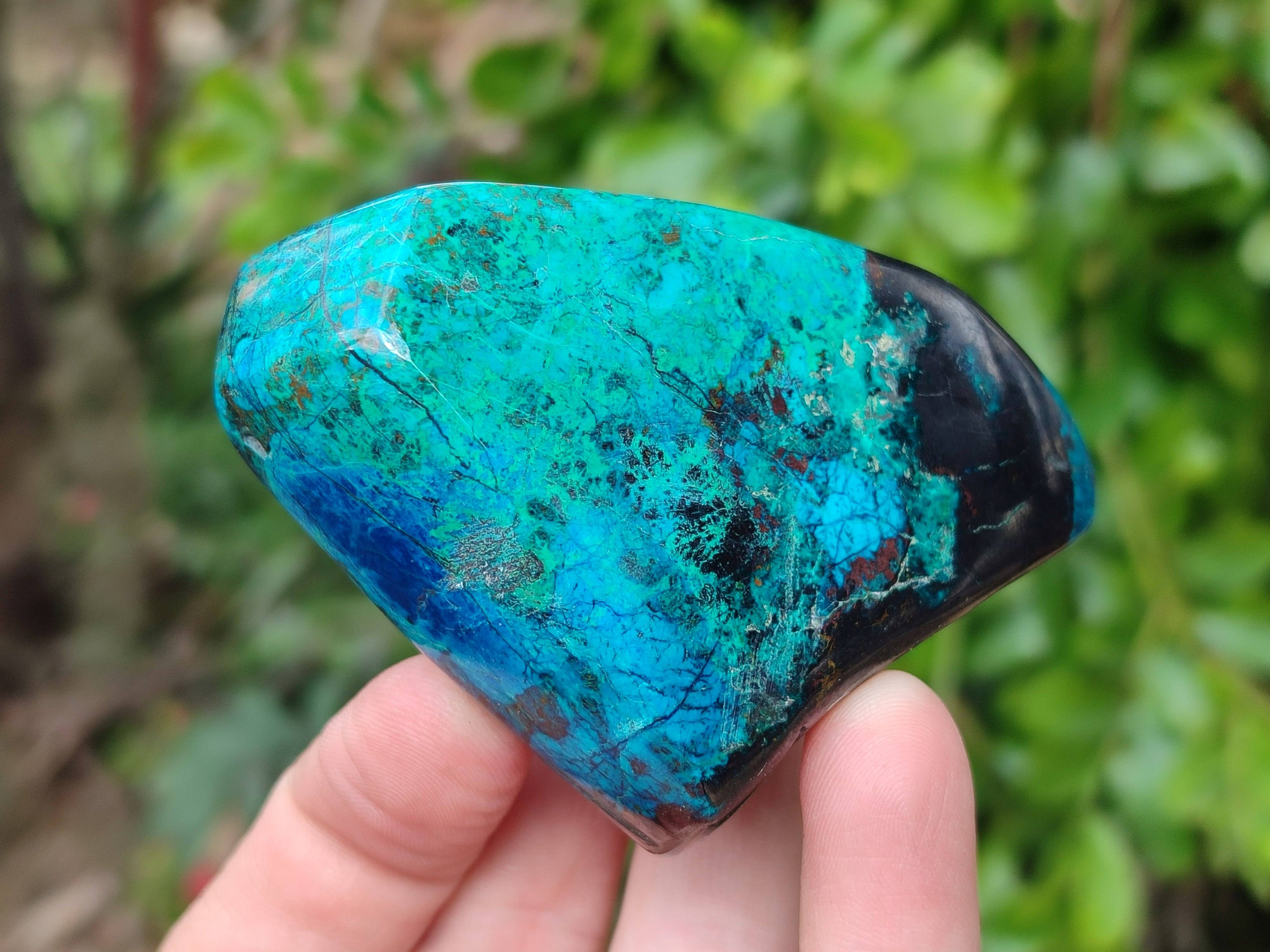 Polished Shattuckite Free Forms x 6 From Namibia - Toprock Gemstones and Minerals 