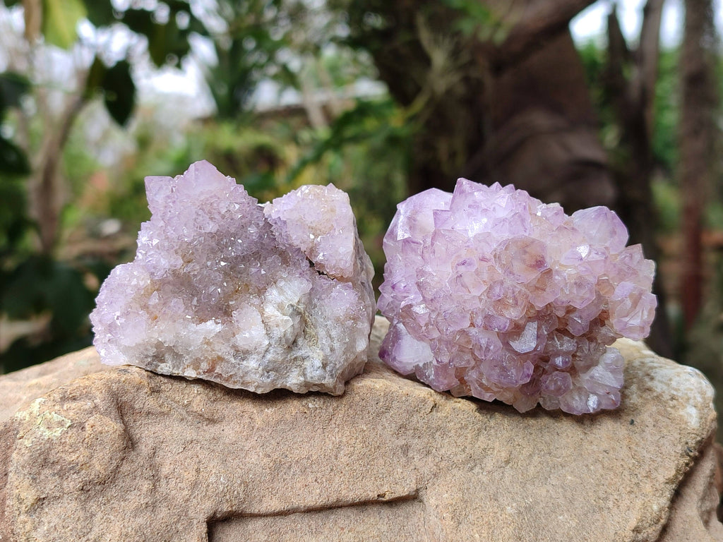 Natural Amethyst Spirit Quartz Clusters x 6 From Boekenhouthoek, South Africa - Toprock Gemstones and Minerals 