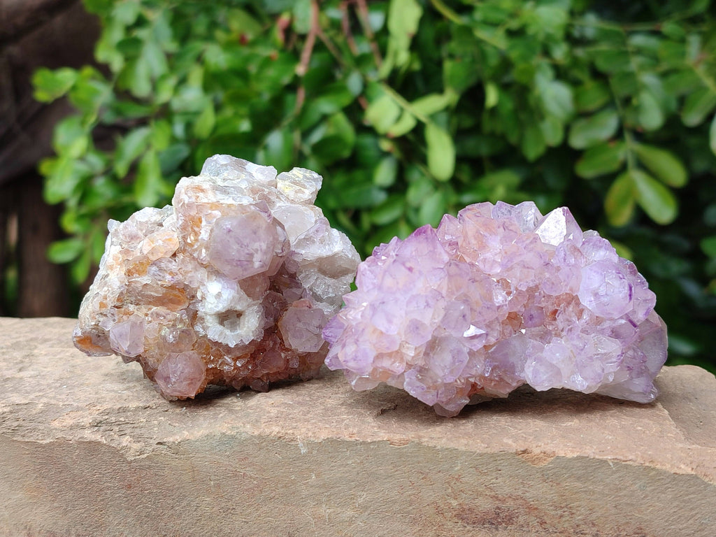Natural Amethyst Spirit Quartz Clusters x 6 From Boekenhouthoek, South Africa - Toprock Gemstones and Minerals 
