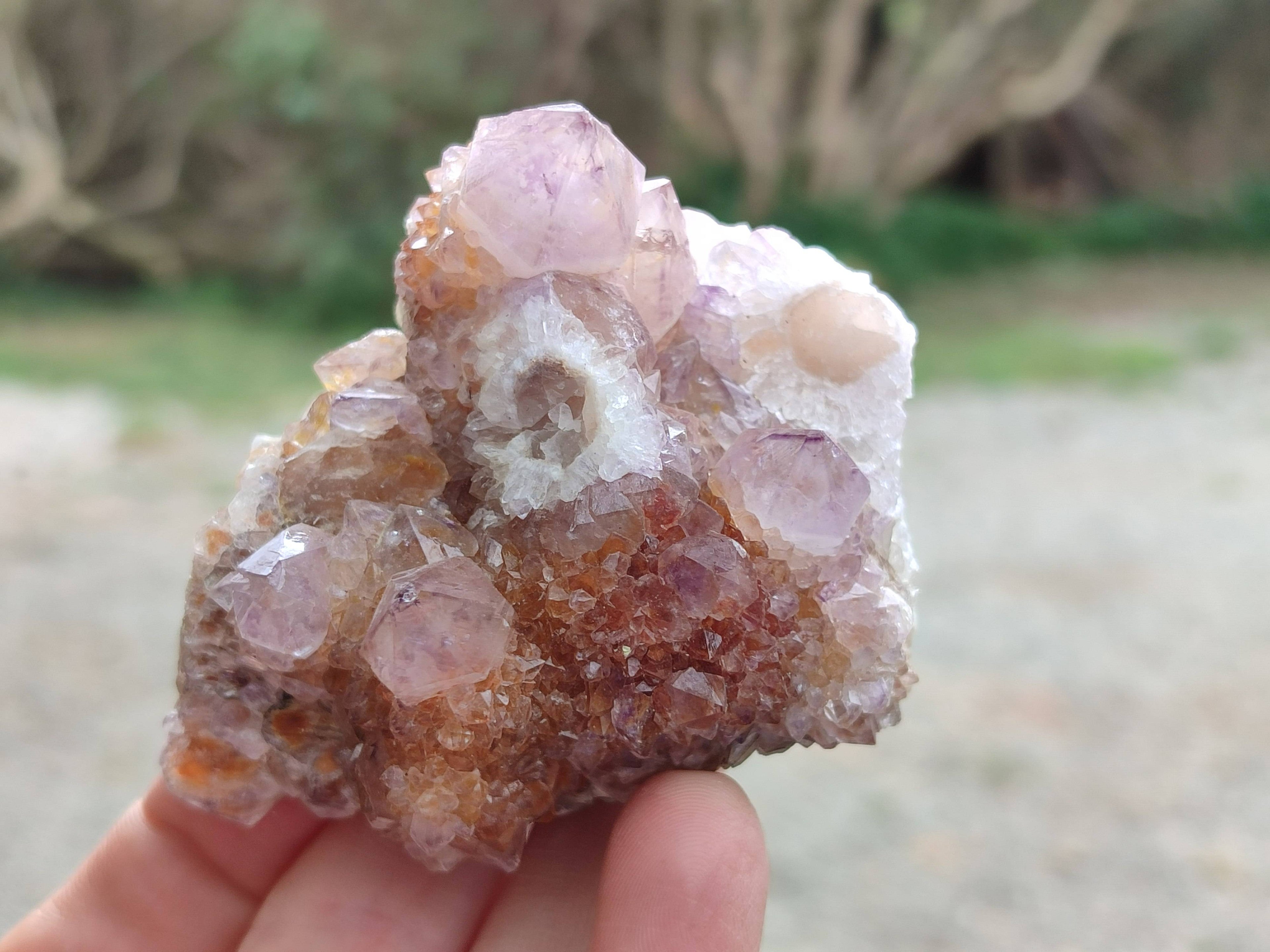 Natural Amethyst Spirit Quartz Clusters x 6 From Boekenhouthoek, South Africa - Toprock Gemstones and Minerals 