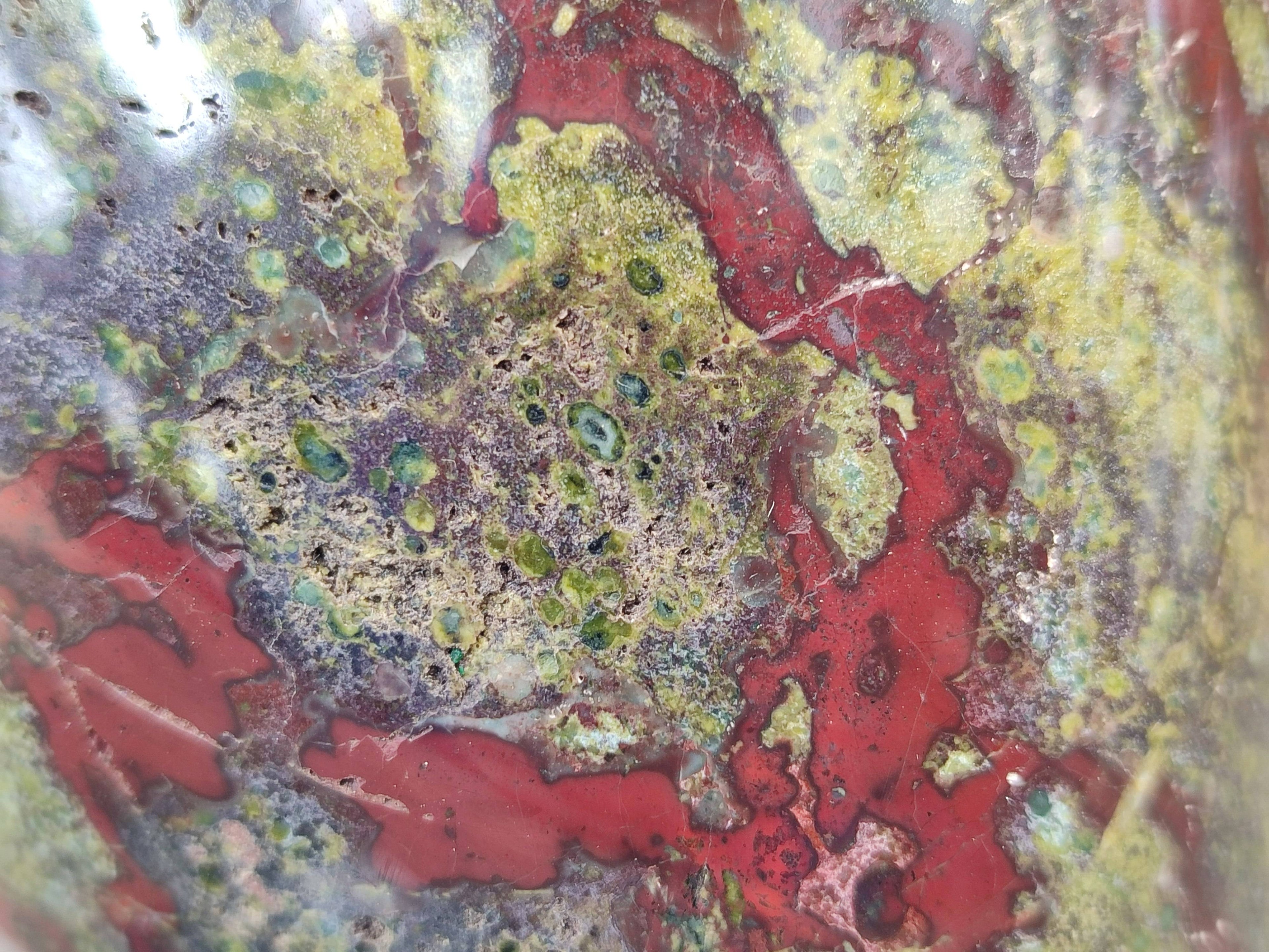 Polished Bastite Dragon Bloodstone Standing Free Forms x 2 From South Africa - Toprock Gemstones and Minerals 