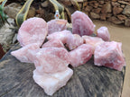 Natural Cobbed Rose Quartz Specimens x 15 From Northern Cape, South Africa - Toprock Gemstones and Minerals 