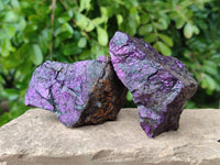 Natural Metallic Purpurite Specimens x 6 From Erongo, Namibia