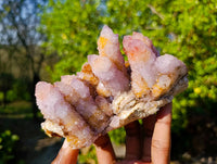 Natural Amethyst Spirit Quartz Clusters x 2 From South Africa