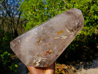 Polished Smokey Window Quartz Crystal x 1 From Madagascar