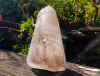 Polished Smokey Window Quartz Crystal x 1 From Madagascar