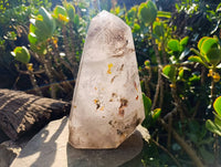Polished Smokey Window Quartz Crystal x 1 From Madagascar
