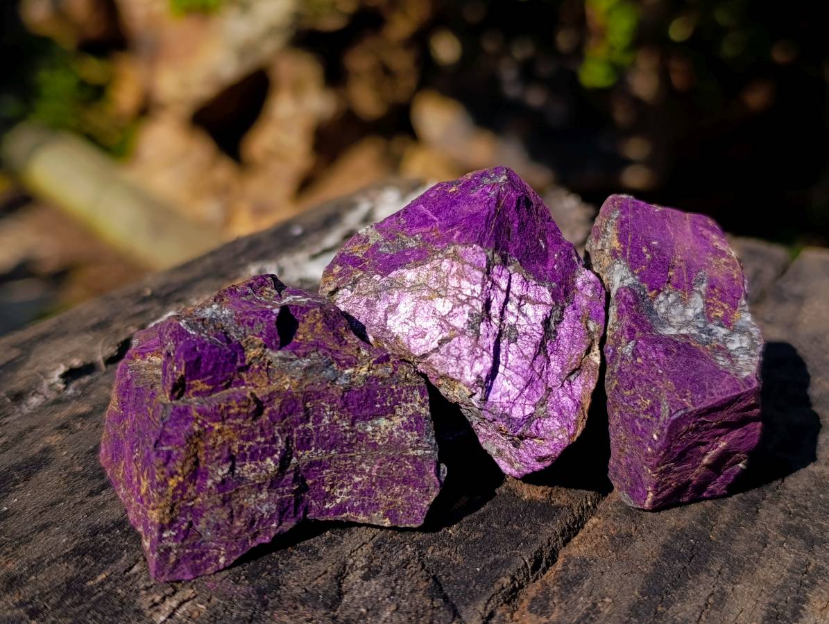 Natural Metallic Purpurite Specimens x 20 From Erongo, Namibia - Toprock Gemstones and Minerals 