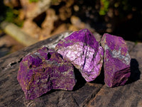 Natural Metallic Purpurite Specimens x 20 From Erongo, Namibia