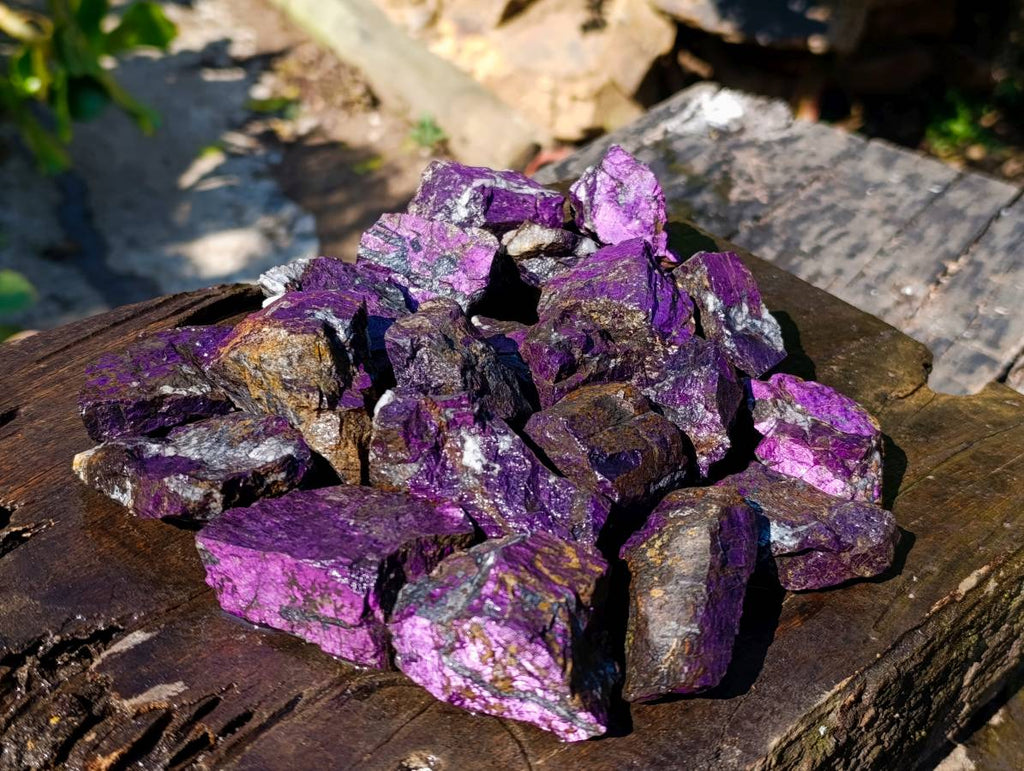 Natural Metallic Purpurite Specimens x 20 From Erongo, Namibia - Toprock Gemstones and Minerals 