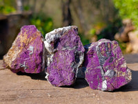 Natural Metallic Purpurite Specimens x 20 From Erongo, Namibia