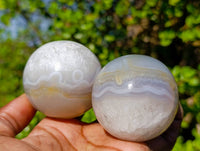 Polished Sashe River Agate Spheres x 6 From Zimbabwe