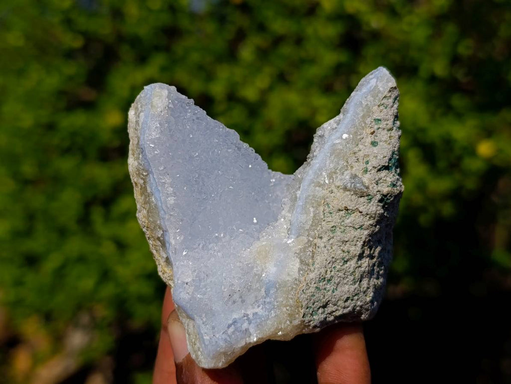 Natural Blue Lace Agate Geode Specimens x 12 From Malawi - Toprock Gemstones and Minerals 