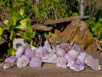 Natural Amethyst Spirit Quartz Crystals x 20 From South Africa