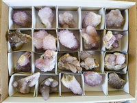 Natural Amethyst Spirit Quartz Crystals x 20 From South Africa